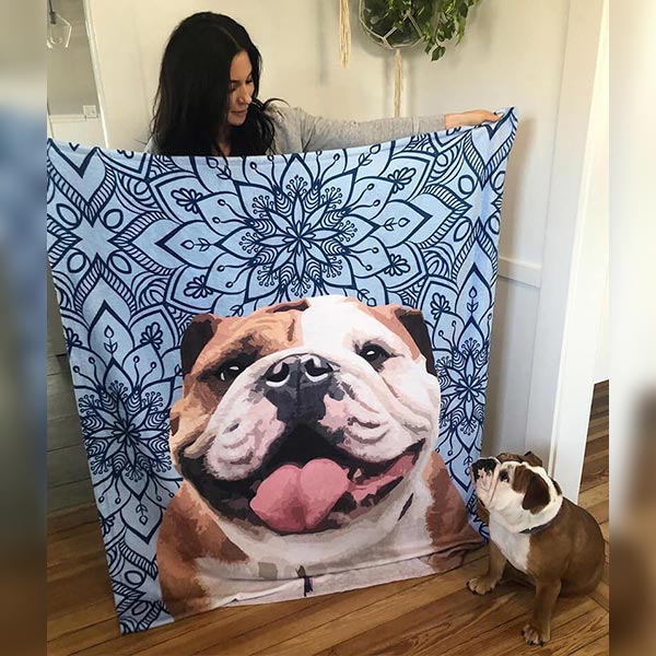 Original Pet Pop Art Fleece Blanket